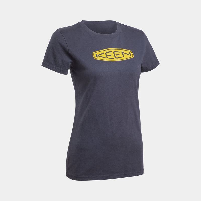 Playeras Keen Topo Logo Para Mujer Azul Marino - Ropa Keen Mexico (851970-IXR)